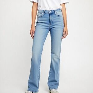 GAP Women's Modern Bootcut Jeans Size 2 Ankle Blue Cotton Denim Stretch Boot Leg